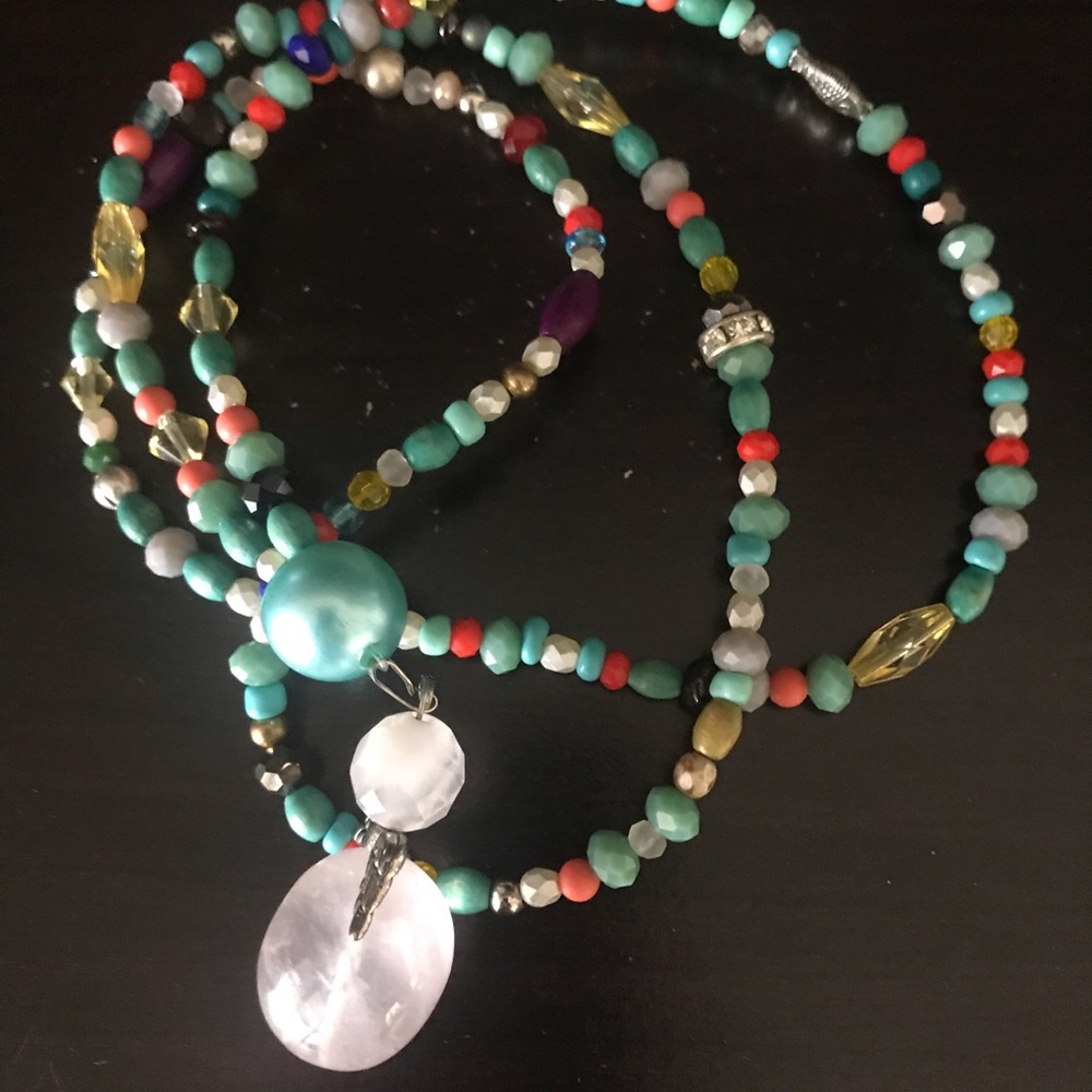 Necklace with angel pendant